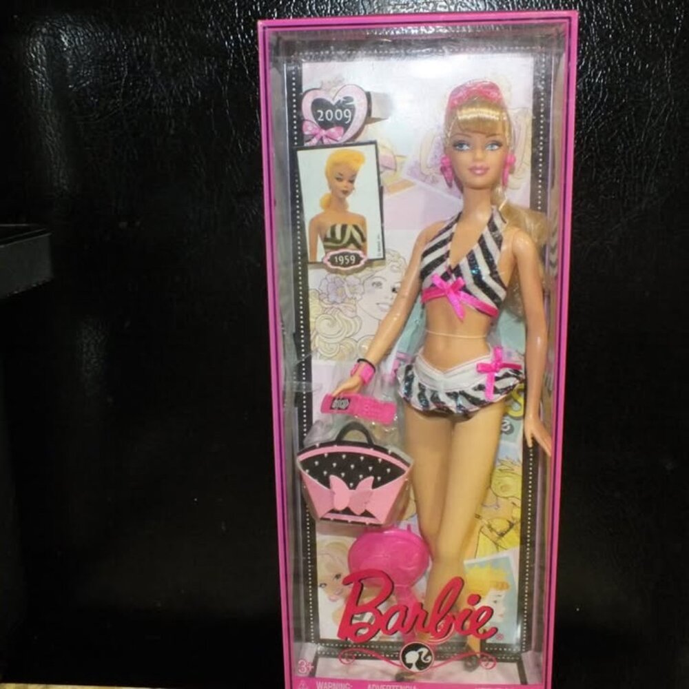 BARBIE THEN AND NOW 1959-2009 BATHING SUIT